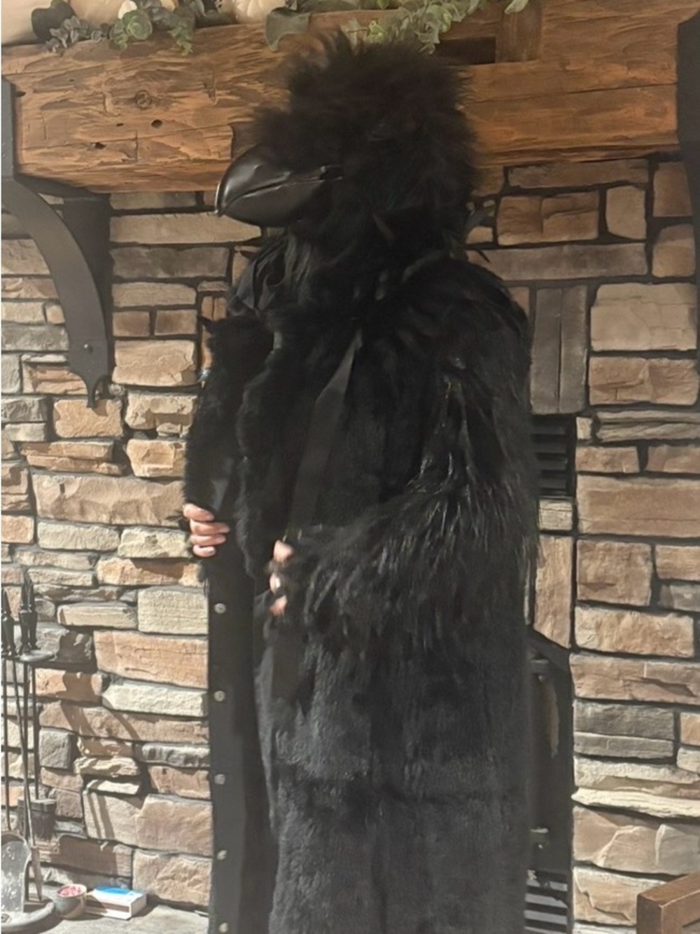 🖤 BLACK CROW / RAVEN FEATHER COSTUME + MASK 🖤